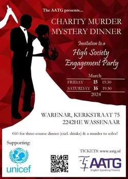 Murder Mystery Dinner: engagement party logo