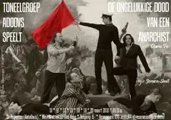 De ongelukkige dood van een anarchist logo
